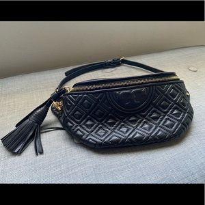 Super trendy black Tory Burch Fanny pack
